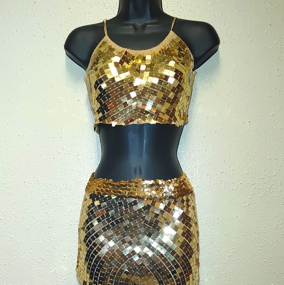 Michael Jackson Inspired Gold 2pc - Picture 1 of 4